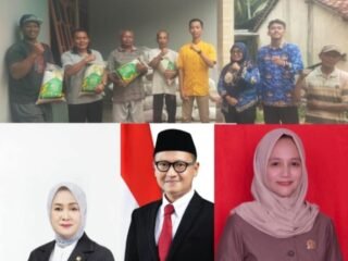 Anggota DPRD Lampung Timur Ria Andriyana Berikan Bantuan Bibit Padi Kepada Petani Desa Margasari