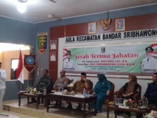 Hadiri Sertijab Camat Bandar Sribawono Wabub,  Azwar Hadi Camat Baru Segera Menyesuaikan Diri