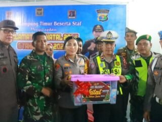 Polres Lampung Timur Laksanakan Patroli Skala Besar Jelang Natal 2025