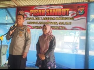 Pisah Sambut Kapolsek, Kompol Rizal Efendi Resmi Pimpin Polsek Labuhan Maringgai Gantikan Kompol Zulkarnaen