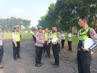 Propam Polres Lampung Timur Gelar Gaktiplin Usai Apel Fungsi, Tingkatkan Disiplin Personel Sat Lantas