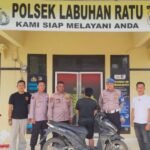 Kurang 24 Jam, Pelaku Curanmor Dibekuk Polsek Labuhan Ratu Lampung Timur