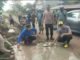 Polisi Gerakkan Warga Gotong Royong Perbaiki Jalan Rusak