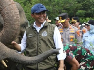 Menhut Kick Off Pembatas 100 Km Way Kambas, Target Akhiri Konflik Manusia-Gajah
