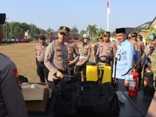 ‎Polres Lampung Timur Siagakan Personel Hadapi Ancaman Karhutla ‎