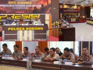 17 Titik Karhutla Terpantau di Kabupaten Sorong, Polres Sorong Pembentukan Satgas dan Posko