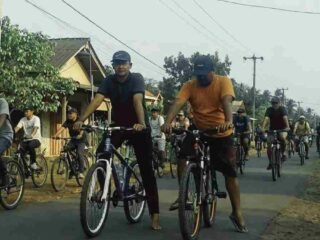 Bersepeda Jadi Gaya Hidup Warga Bandar Agung, Jalan Mulus Picu Semangat Hidup Sehat