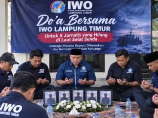 IWO Lampung Timur Gelar Doa Bersama, Mohon 5 Jurnalis Segera Ditemukan